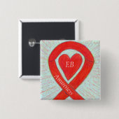 Epidermolysis Bullosa (EB) Awareness Ribbon Button (Vorne & Hinten)
