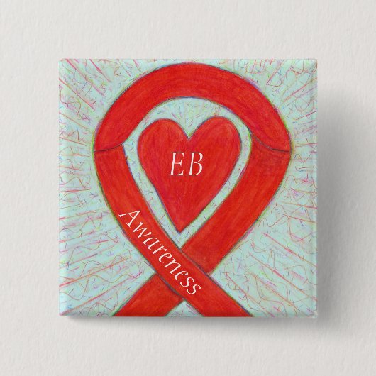 Epidermolysis Bullosa (EB) Awareness Ribbon Button (Vorderseite)