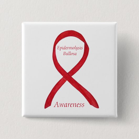 Epidermolysis Bullosse Awareness Ribbon Custom But Button (Vorderseite)