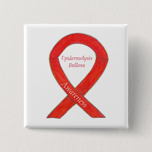 Epidermolysis Bullosse Awareness Ribbon Custom But Button (Vorderseite)