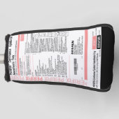 Epidural-Set-Blatt Anästhesie Golf Headcover (Vorderseite)