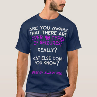 Epilepsie Awareness Aware Epileptic Warrior T-Shirt