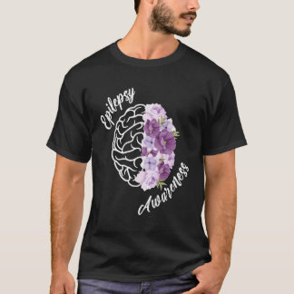 Epilepsie Awareness Blume Epilepsy Warrior T-Shirt