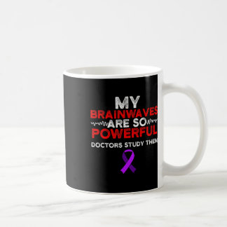 Epilepsie Awareness Brain Waves Epileptic Warrior  Kaffeetasse