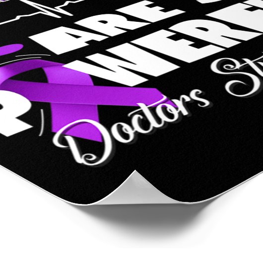 Epilepsie Awareness Brain Waves Epileptic Warrior  Poster (Ecke)