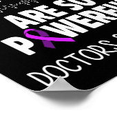 Epilepsie Awareness Brain Waves Epileptic Warrior Poster (Ecke)