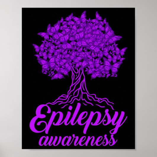Epilepsie Awareness Butterfly Poster (Vorne)