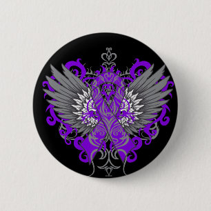 Epilepsie Awareness Cool Wings Button