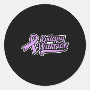 Epilepsie Awareness Design Warrior Geschenk Runder Aufkleber