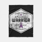 Epilepsie Awareness Epilepsy Warrior Seit 2007 Fleecedecke (Vorderseite)