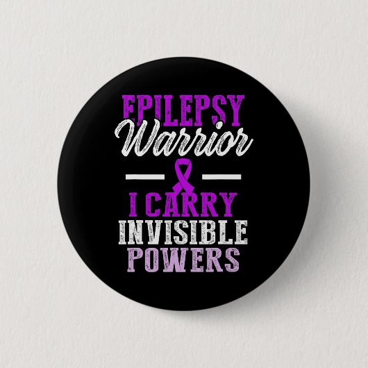 Epilepsie Awareness Epileptic Warrior Survivor 11 Button (Vorderseite)