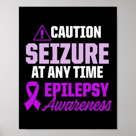 Epilepsie Awareness Epileptic Warrior Survivor 12 Poster (Vorne)