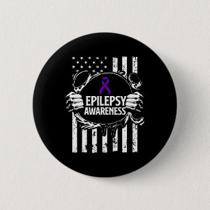 Epilepsie Awareness Epileptic Warrior Survivor 16 Button