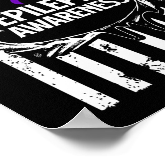 Epilepsie Awareness Epileptic Warrior Survivor 16 Poster (Ecke)