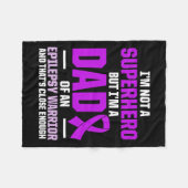 Epilepsie Awareness Epileptic Warrior Survivor 20 Fleecedecke (Vorderseite (Horizontal))