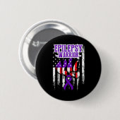 Epilepsie Awareness Epileptic Warrior Survivor 22 Button (Vorne & Hinten)