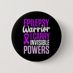 Epilepsie Awareness Epileptic Warrior Survivor 27 Button