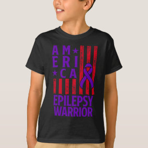 Epilepsie Awareness Epileptic Warrior Survivor 28 T-Shirt