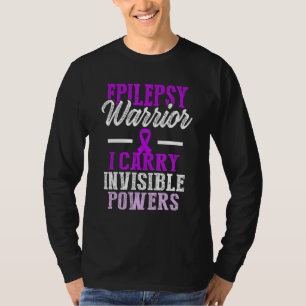 Epilepsie Awareness Epileptic Warrior Survivor 2 T-Shirt