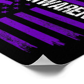 Epilepsie Awareness Epileptic Warrior Survivor 3 Poster (Ecke)