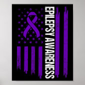 Epilepsie Awareness Epileptic Warrior Survivor 3 Poster (Vorne)