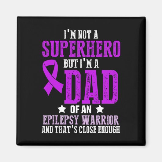 Epilepsie Awareness Epileptic Warrior Survivor 6 Magnet (Vorne)