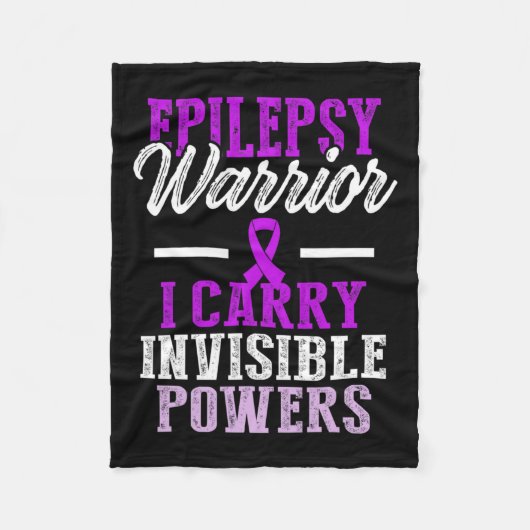 Epilepsie Awareness Epileptic Warrior Survivor 8 Fleecedecke (Vorderseite)