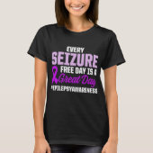 Epilepsie Awareness Epileptic Warrior T-Shirt (Vorderseite)