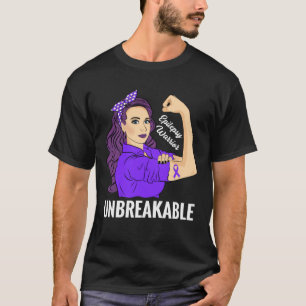 Epilepsie Awareness Epileptic Warrior Unbreakable  T-Shirt