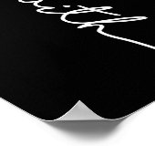 Epilepsie Awareness Faith Ribbon Poster (Ecke)