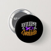 Epilepsie Awareness Fights Usa Epileptic Warrior S Button (Vorne & Hinten)