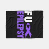 Epilepsie Awareness - Fu Epilepsie Awareness Epile Fleecedecke (Vorderseite (Horizontal))
