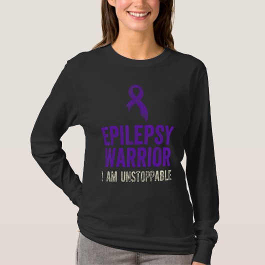 Epilepsie Awareness Fun Medical Epileptic Warrior T-Shirt (Vorderseite)