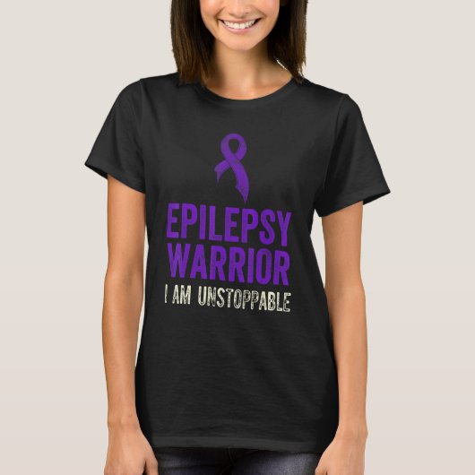 Epilepsie Awareness Fun Medical Epileptic Warrior T-Shirt (Vorderseite)