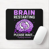 Epilepsie Awareness Funny Brain Neustart Bitte W Mousepad (Mit Mouse)