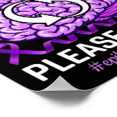 Epilepsie Awareness Funny Brain Neustart Bitte W Poster (Ecke)