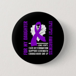 Epilepsie Awareness - für meine Tochter Button