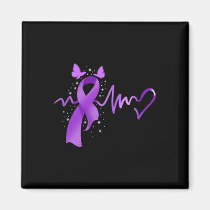 Epilepsie Awareness Heartbeat Magnet