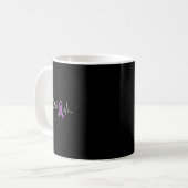 Epilepsie Awareness Herzbit Ribbon Kaffeetasse (Vorderseite Links)