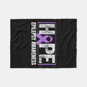 Epilepsie Awareness - Hope Epilepsy Awareness Fleecedecke (Vorderseite (Horizontal))