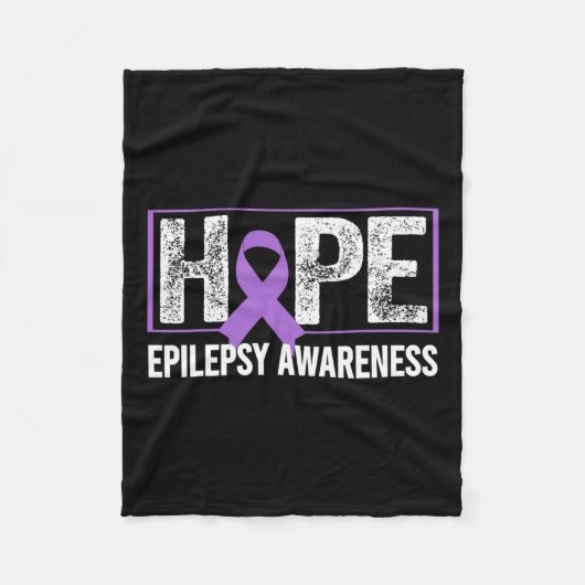 Epilepsie Awareness - Hope Epilepsy Awareness Fleecedecke (Vorderseite)