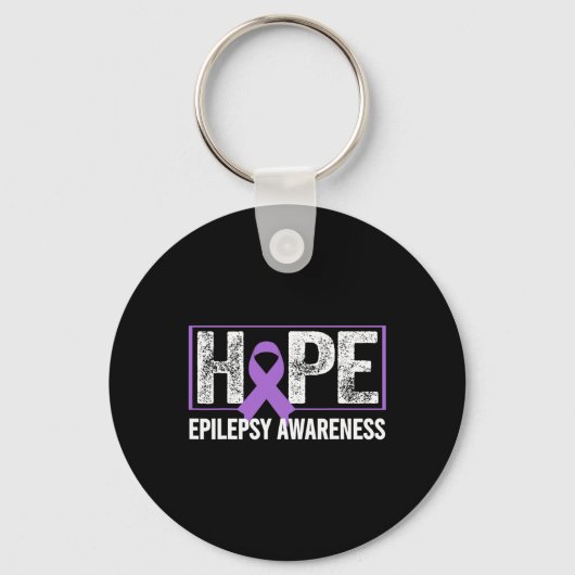 Epilepsie Awareness - Hope Epilepsy Awareness Schlüsselanhänger (Vorderseite)