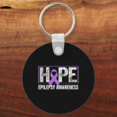 Epilepsie Awareness - Hope Epilepsy Awareness Schlüsselanhänger (Vorderseite)