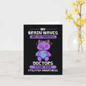 Epilepsie Awareness Lila Epileptic Brain Epilepsi Karte (Gelbe Blume)