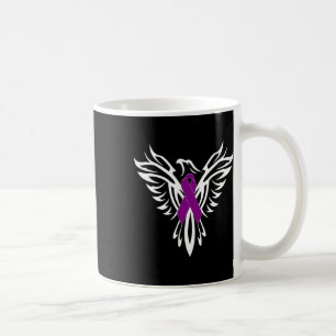 Epilepsie Awareness Lila Ribbon Phoenix Kaffeetasse