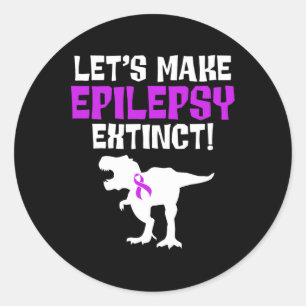 Epilepsie Awareness macht Epileptic Warrior Surviv Runder Aufkleber