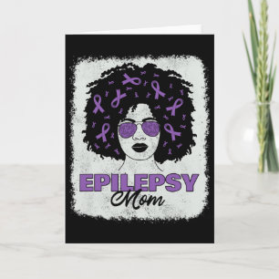 Epilepsie Awareness Mama Afro American Women Karte