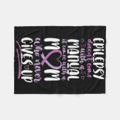 Epilepsie Awareness Mama kommt nicht mit einem Han Fleecedecke (Vorderseite (Horizontal))