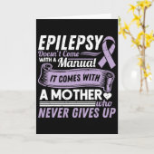 Epilepsie Awareness Mama kommt nicht mit einem Han Karte (Gelbe Blume)