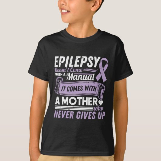 Epilepsie Awareness Mama kommt nicht mit einem Han T-Shirt (Vorderseite)